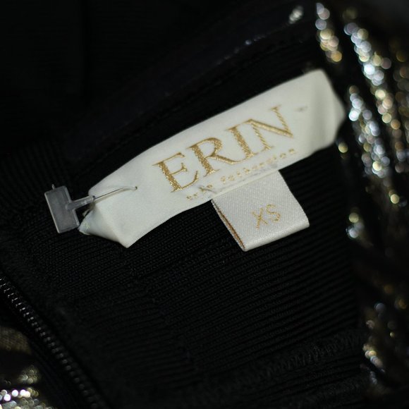 Erin Erin Fetherston Silk Black Gold Dresses - Picture 12 of 12